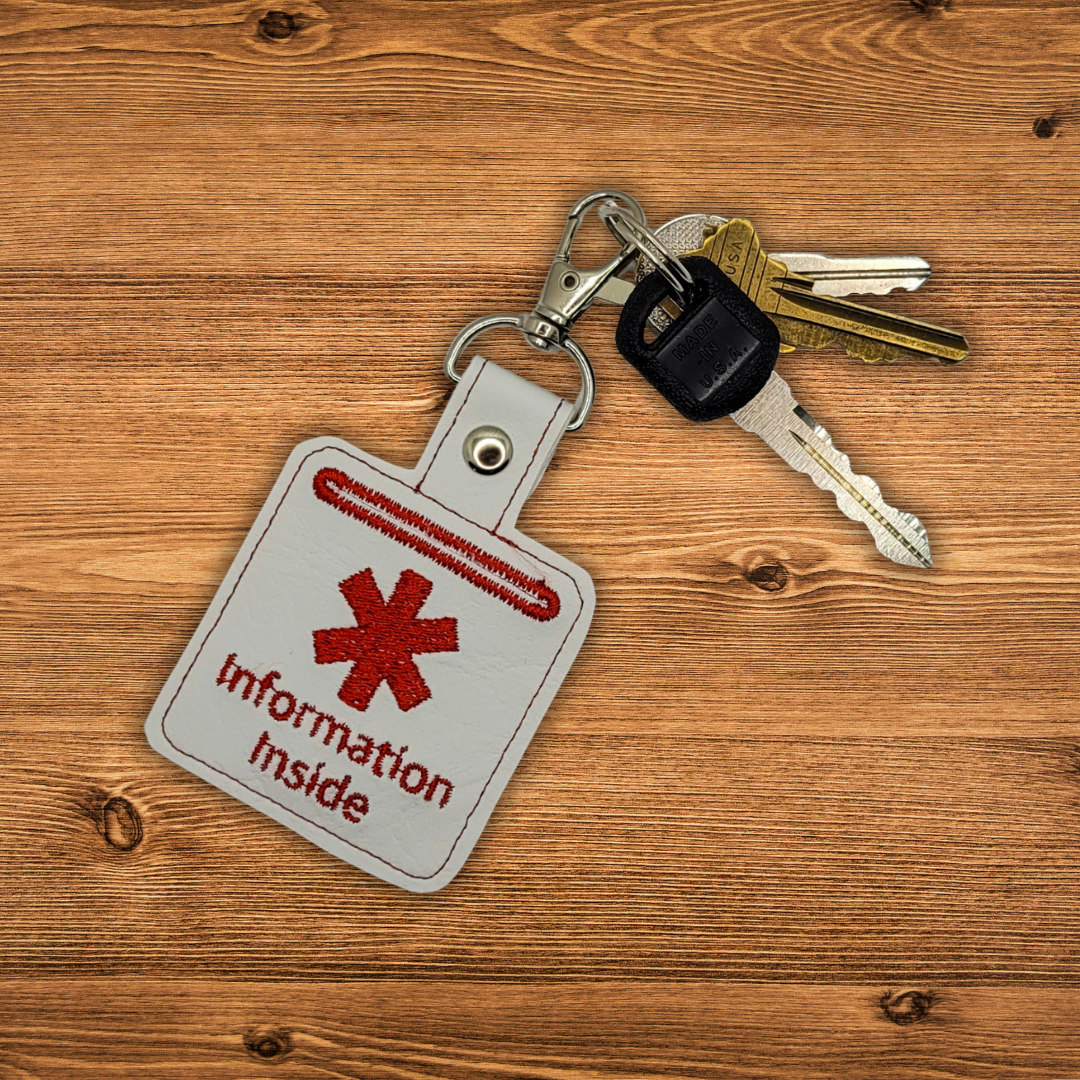 Emergency Information Keychain