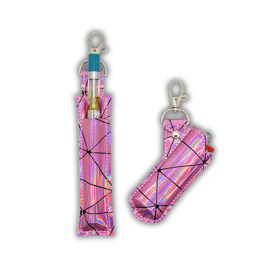 Rose Holographic Vape & Lighter Case Set