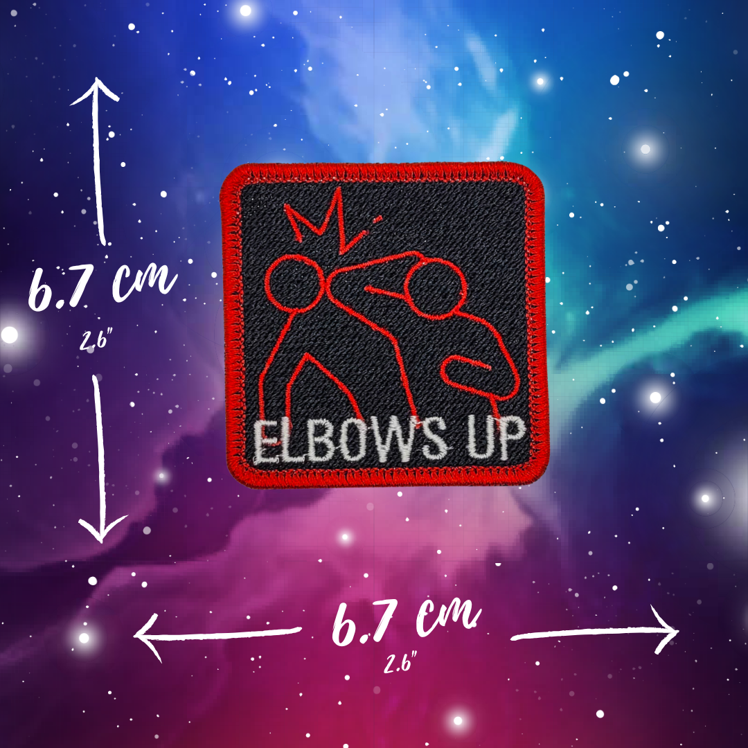 Elbows Up Embroidered Patch