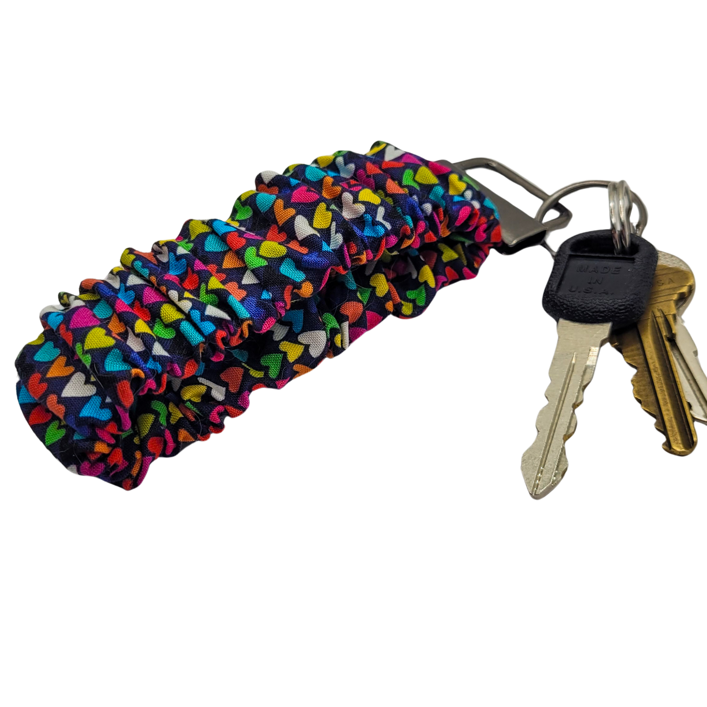 Tiny Hearts Scrunchie Wristlet