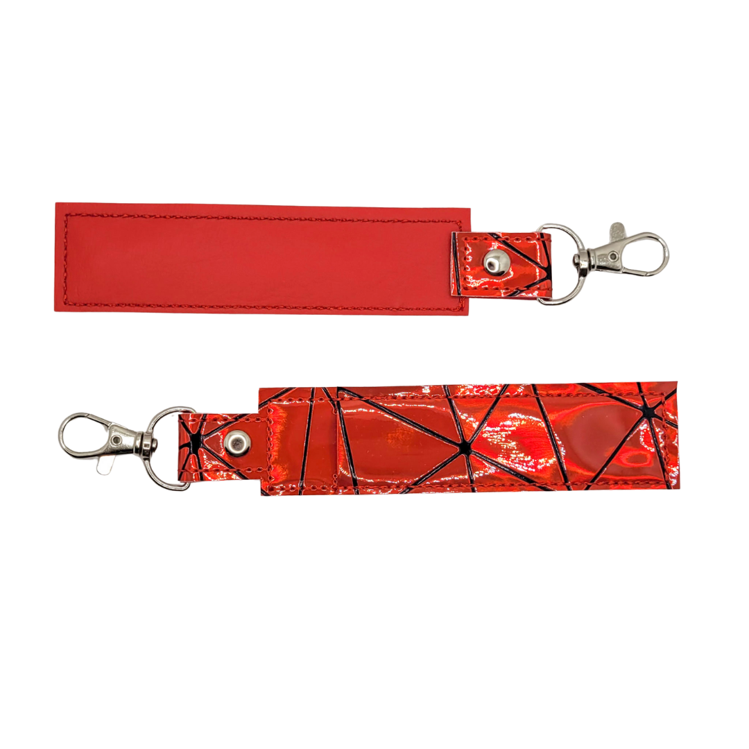 Red Holographic Vinyl Pen Case