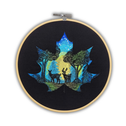 Northern Wild – 7" Embroidered Wall Art