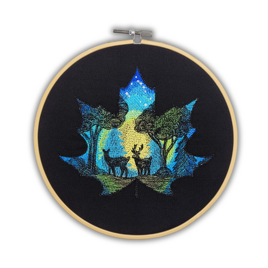 Northern Wild – 7" Embroidered Wall Art