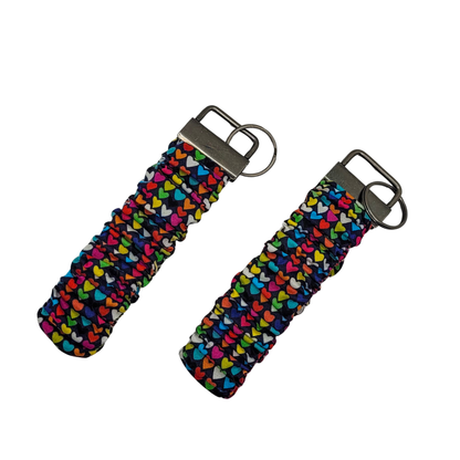 Tiny Hearts Scrunchie Wristlet