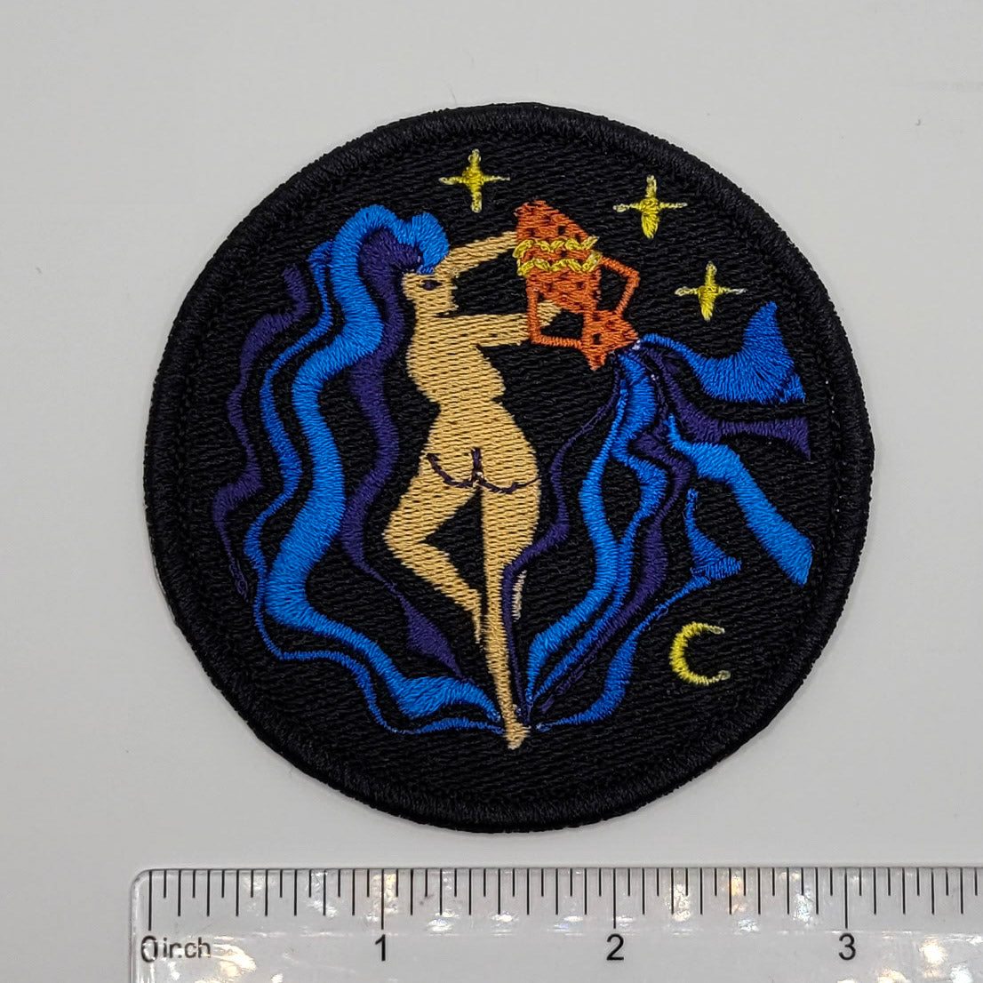 Aquarius Zodiac Embroidered Patch