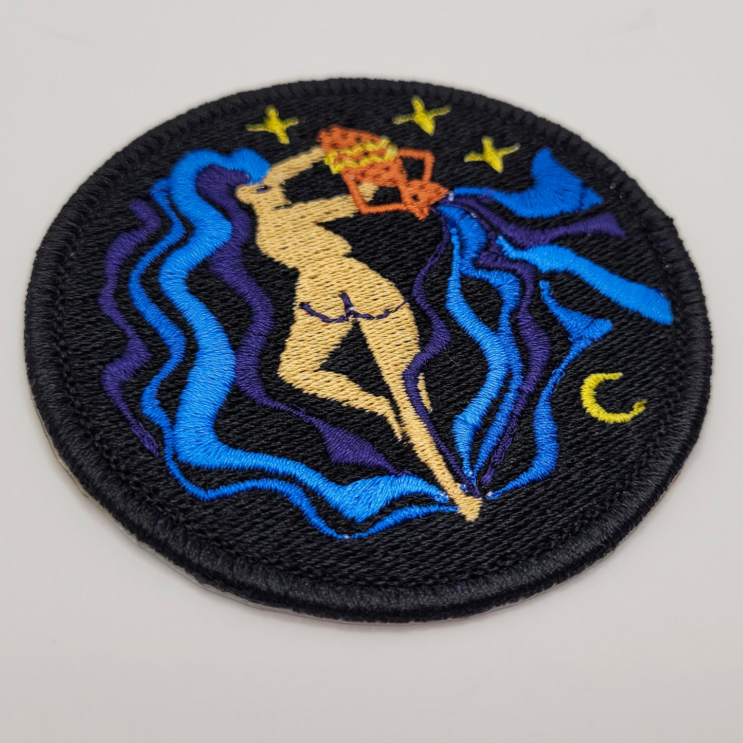 Aquarius Zodiac Embroidered Patch