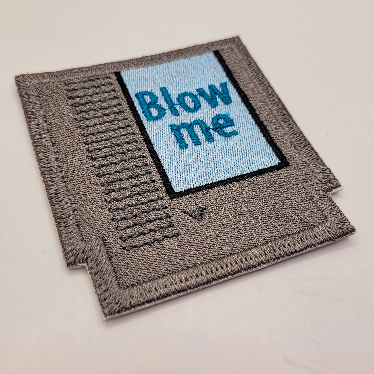 "Blow Me" Video Game Cartridge Embroidered Patch