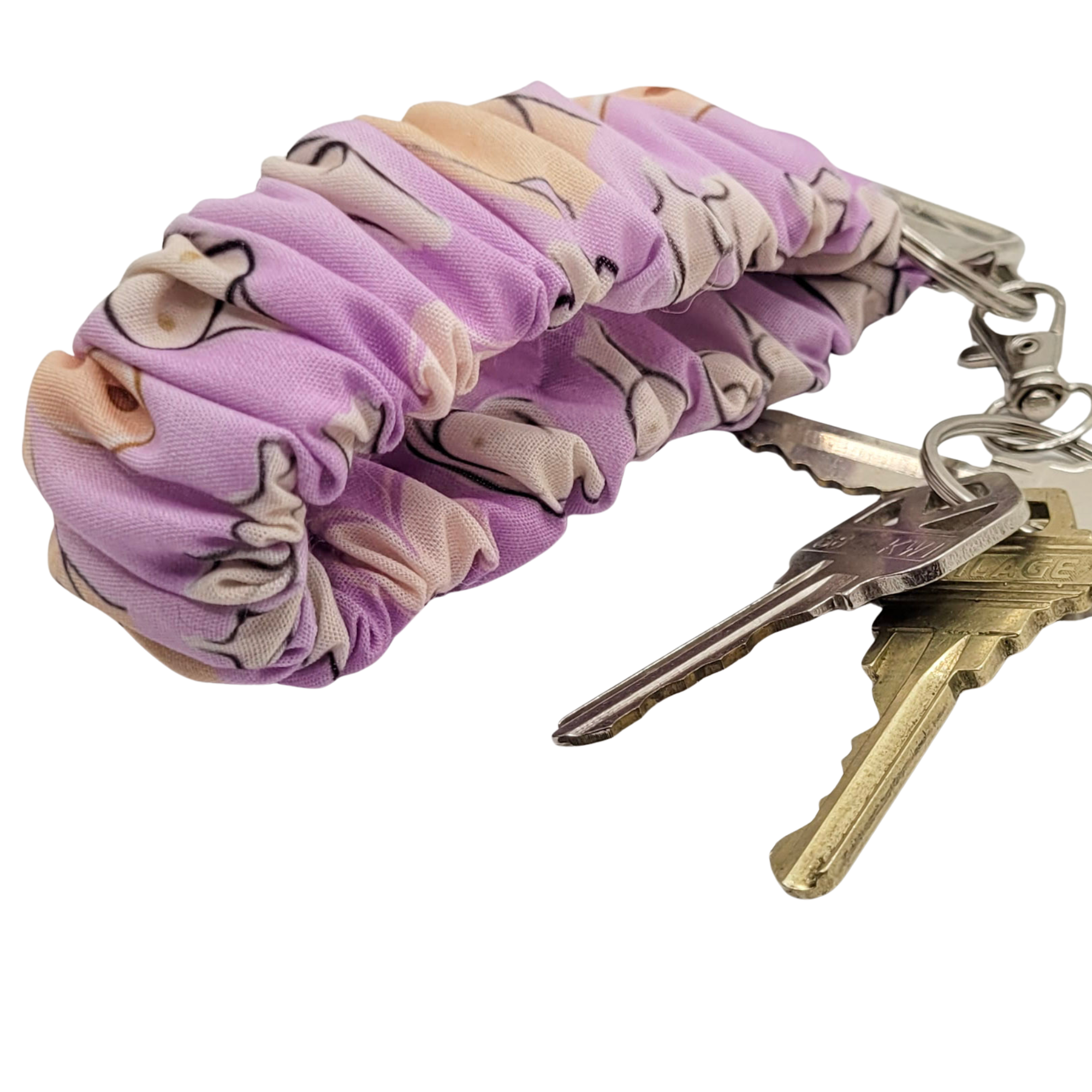 Boobies Scrunchie Wristlet Keychain