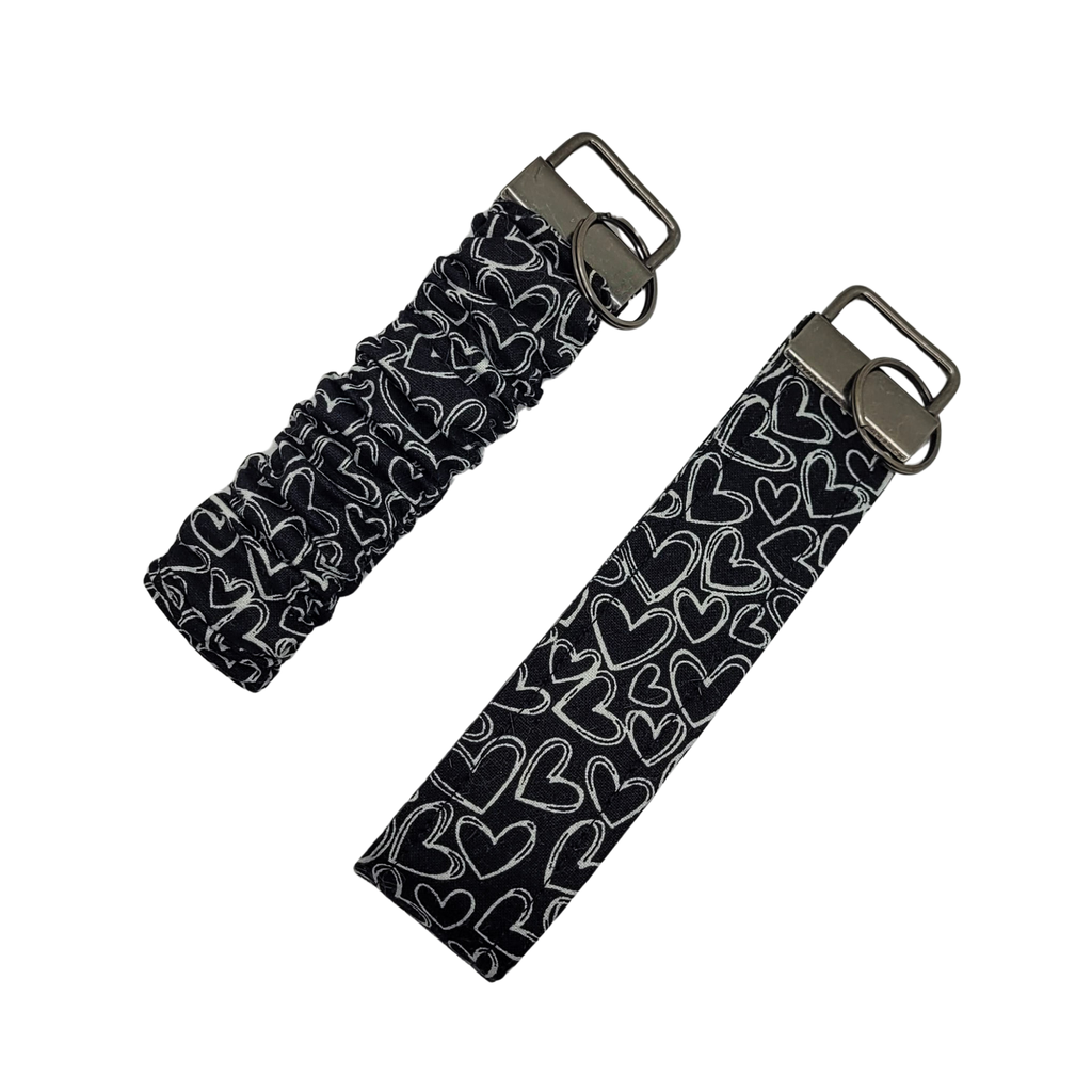 Porte-clés chouchou Doodle Hearts