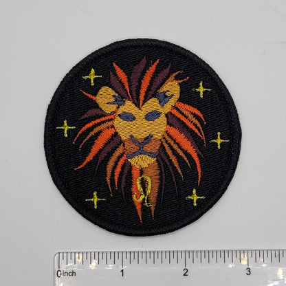 Leo Zodiac Embroidered Patch