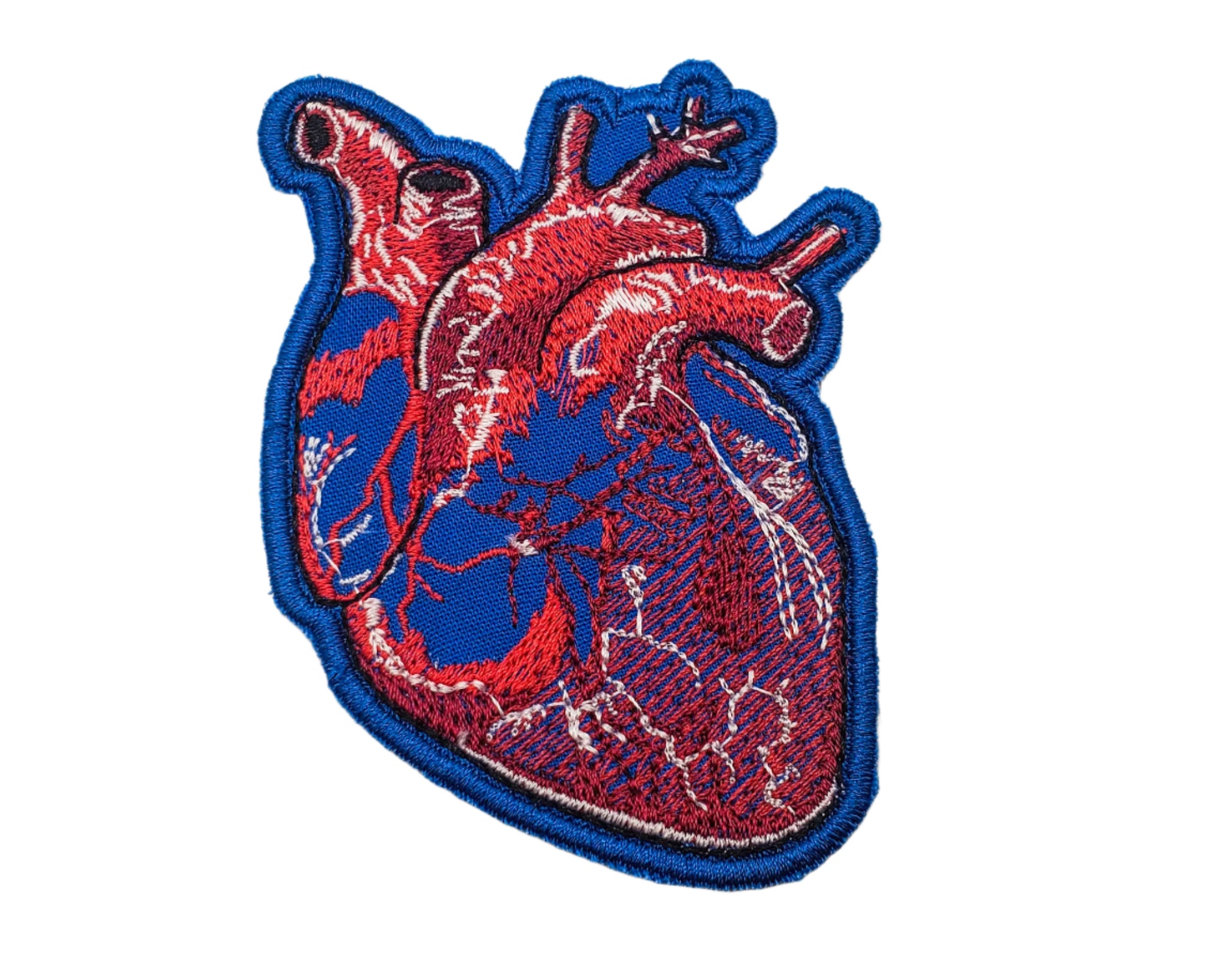 Realistic Heart Embroidered Patch