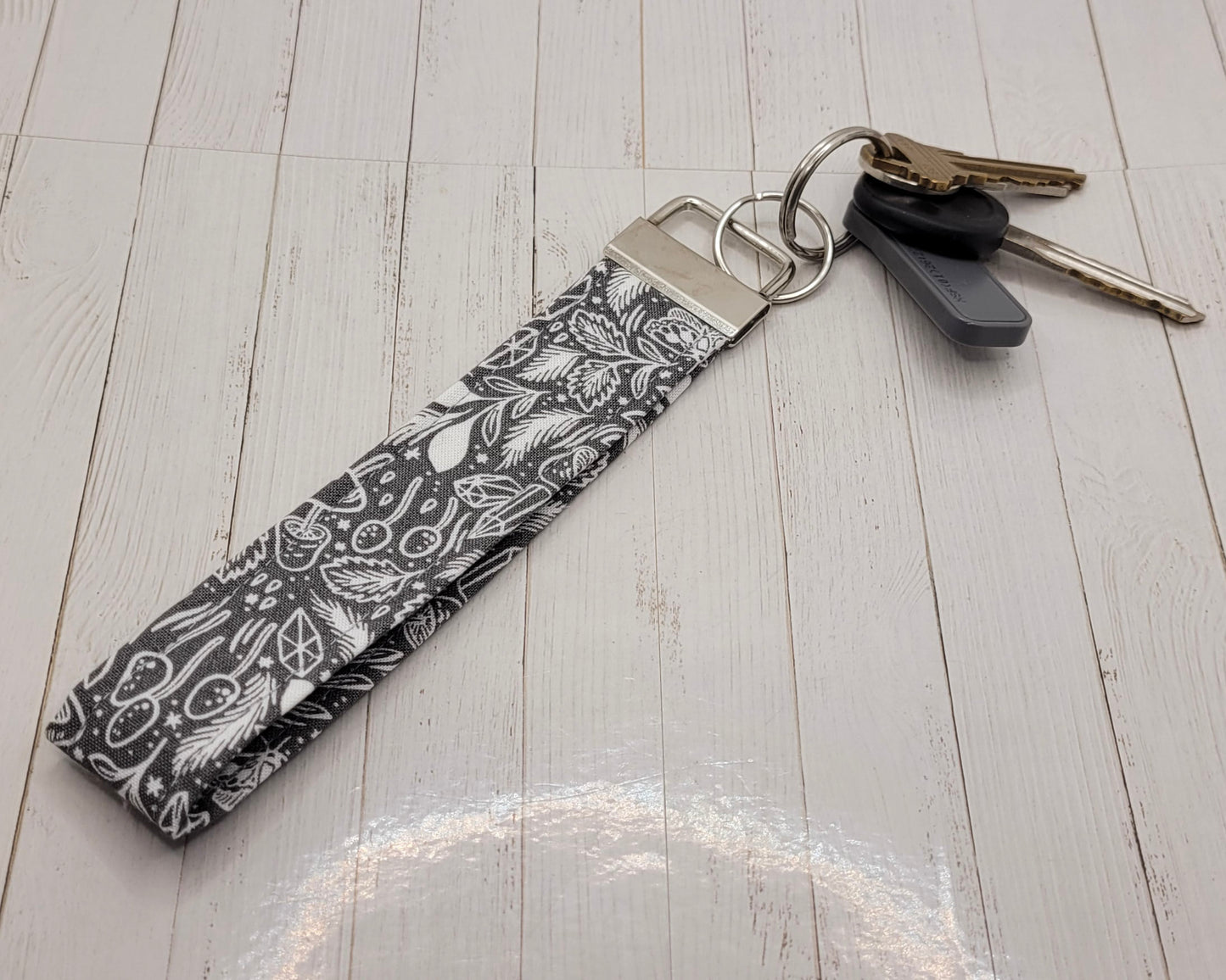 Mushroom Magic Wristlet Key Strap