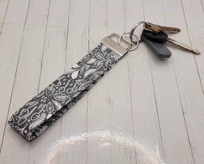 Mushroom Magic Wristlet Key Strap