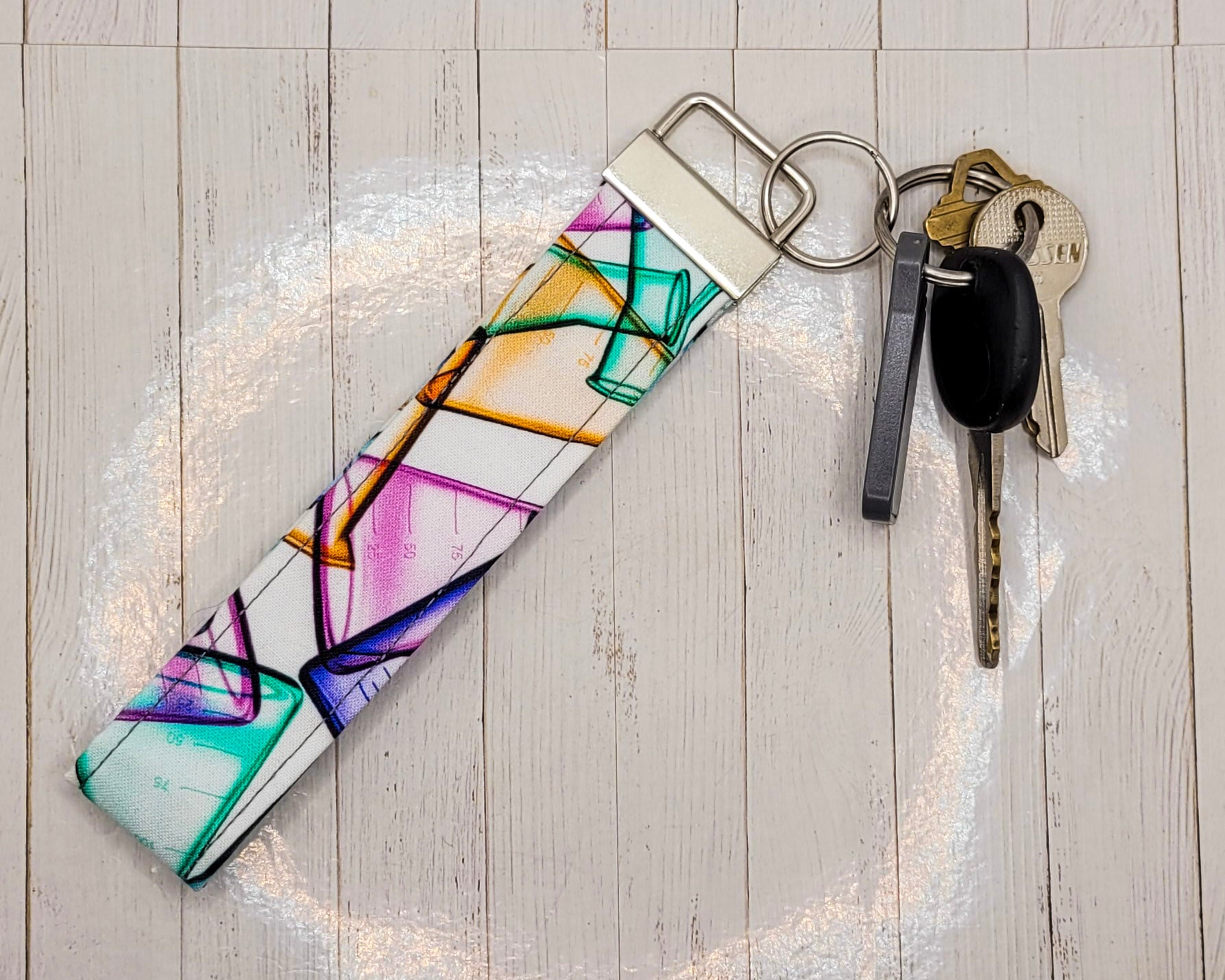 Beakers & Flasks Wristlet Key Strap