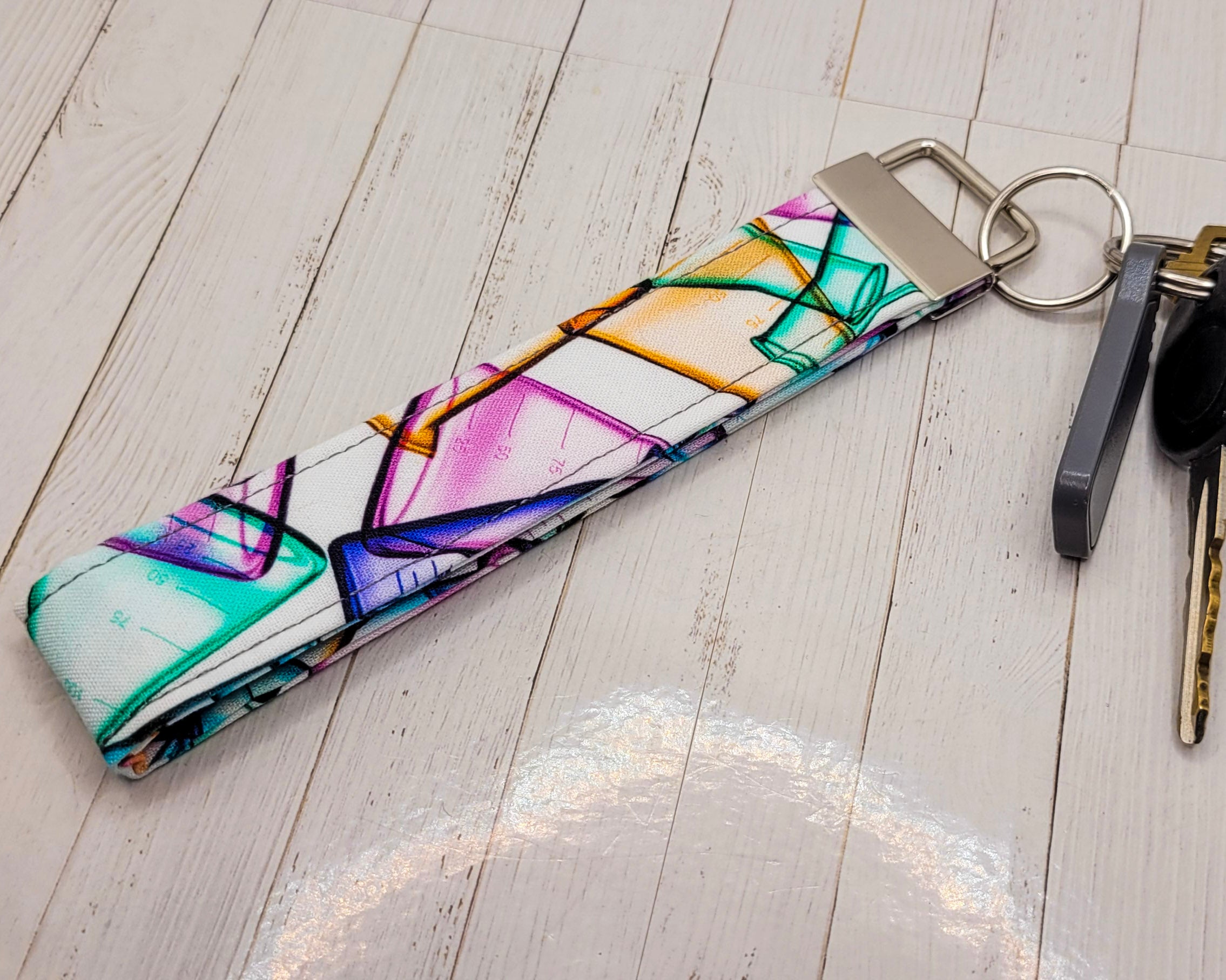Beakers & Flasks Wristlet Key Strap