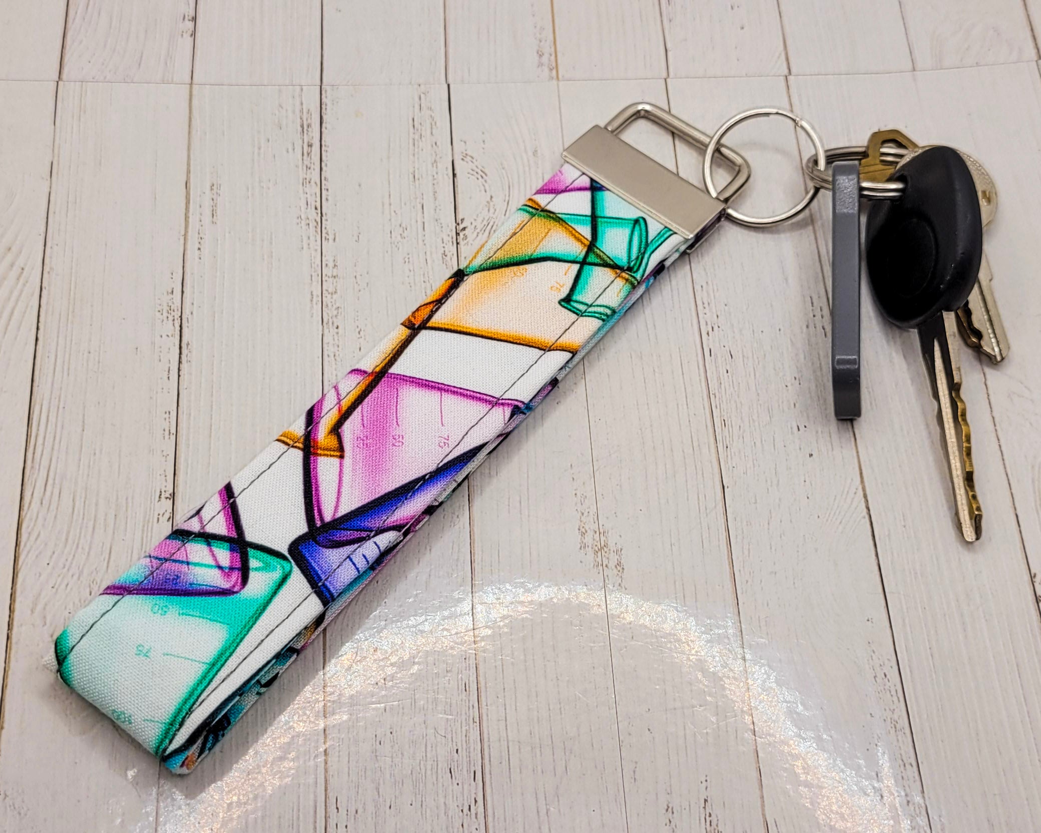 Beakers & Flasks Wristlet Key Strap