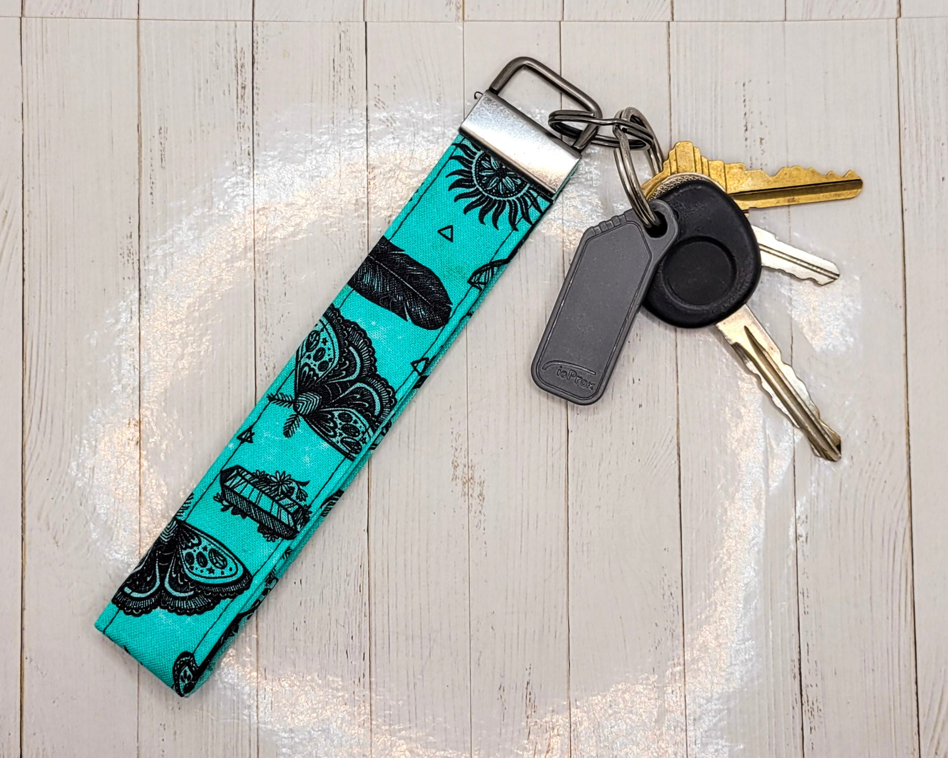 Key fob sale keychain wristlet