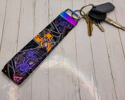Neon Tarot Cards Wristlet Key Strap