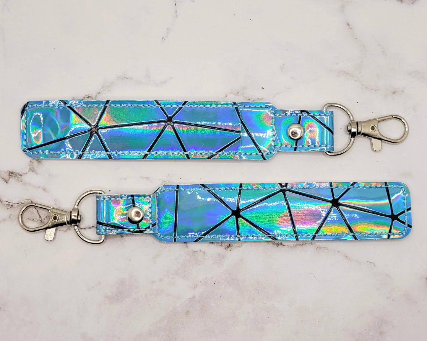 Blue Holographic Vape & Lighter Case Set