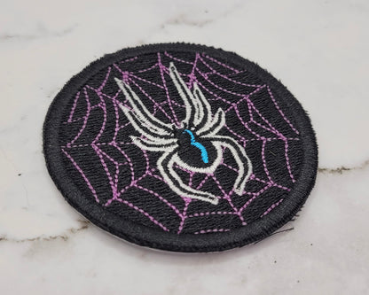 Spider & Web Embroidered Patch