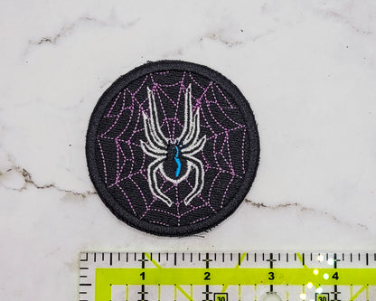 Spider & Web Embroidered Patch