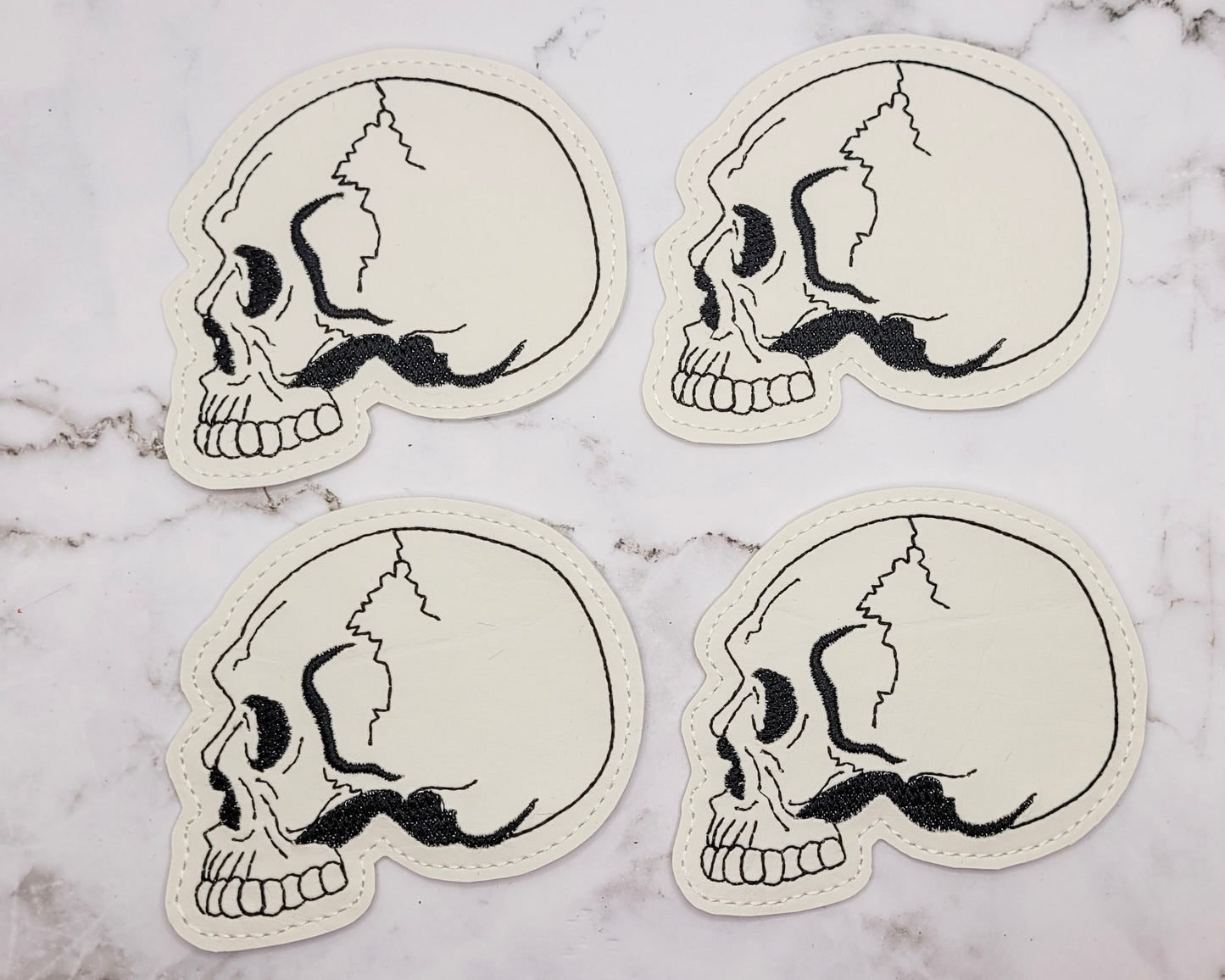 Anatomical Skull Vinyl Coasters