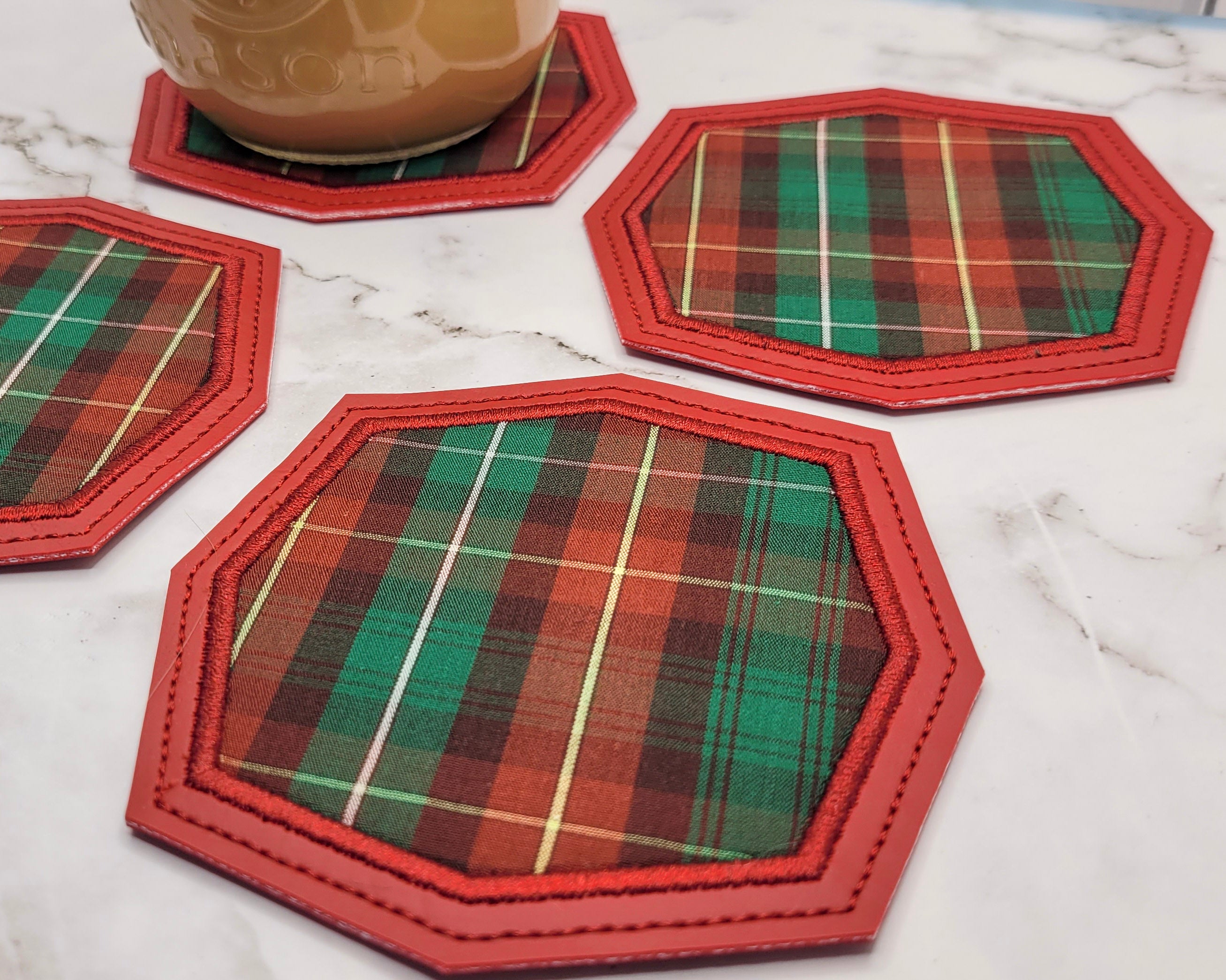 Prince Edward Island Tartan Coasters