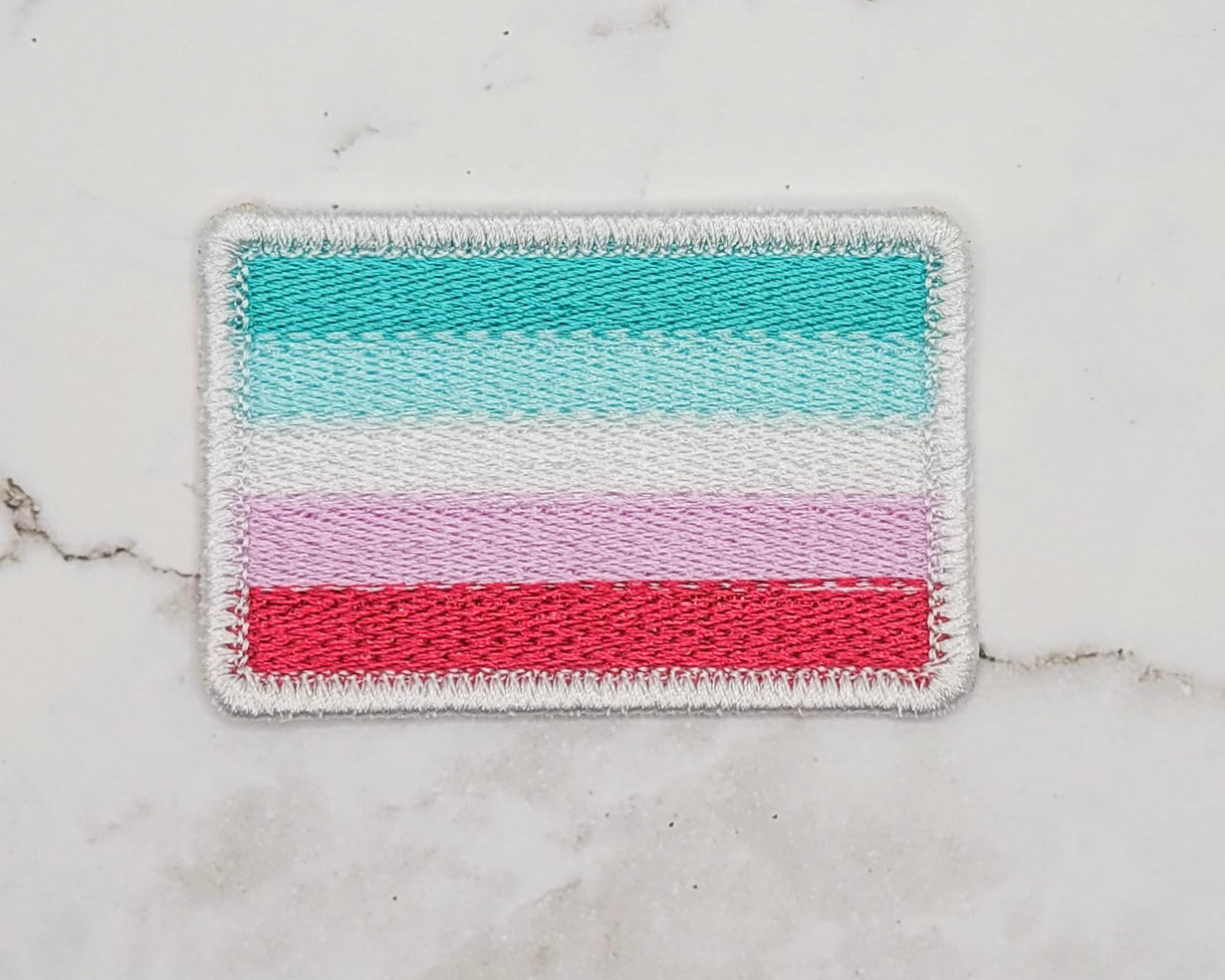 Abrosexual Pride Flag Patch & Pinback Button