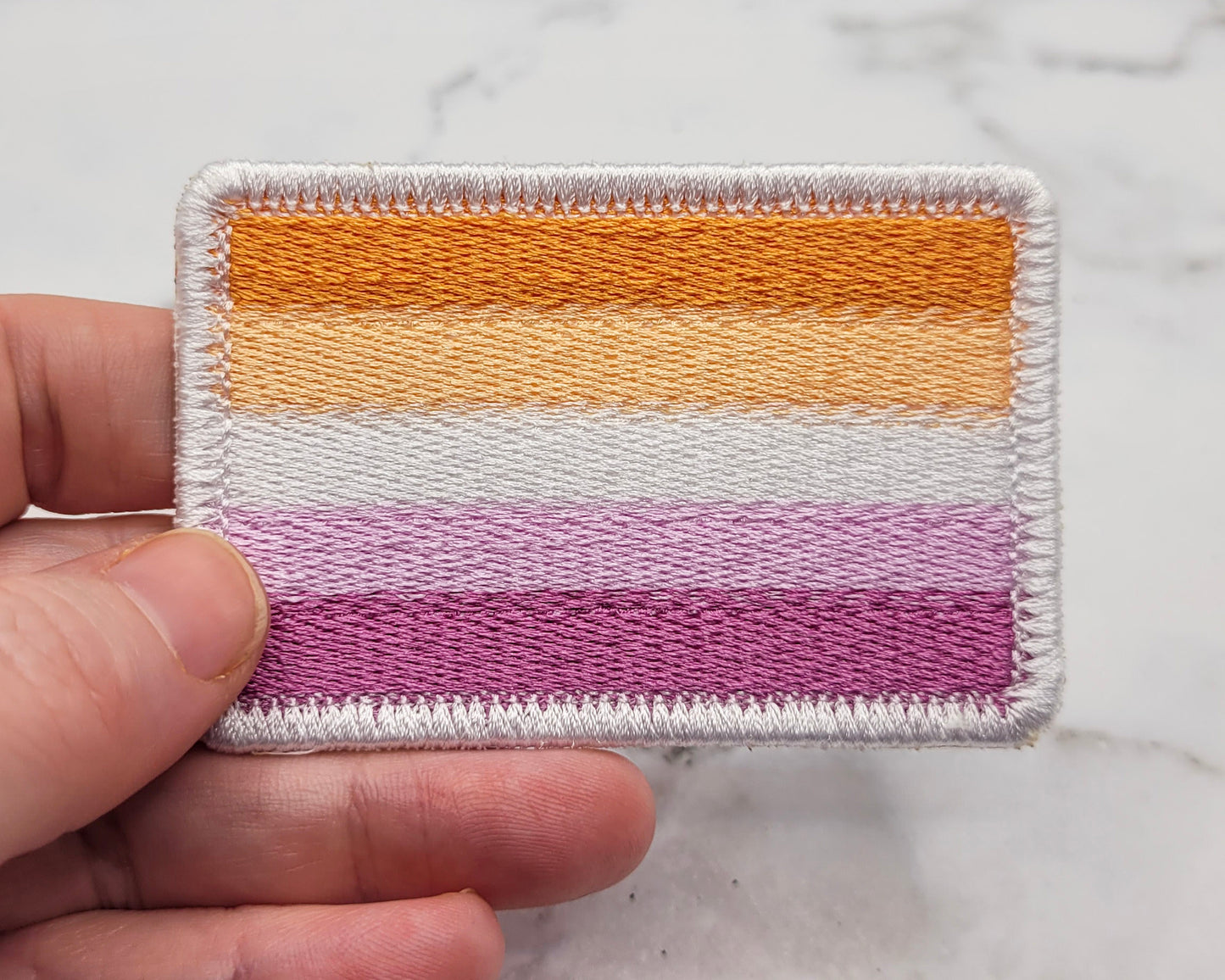 Lesbian Pride Flag Patch & Pinback Button