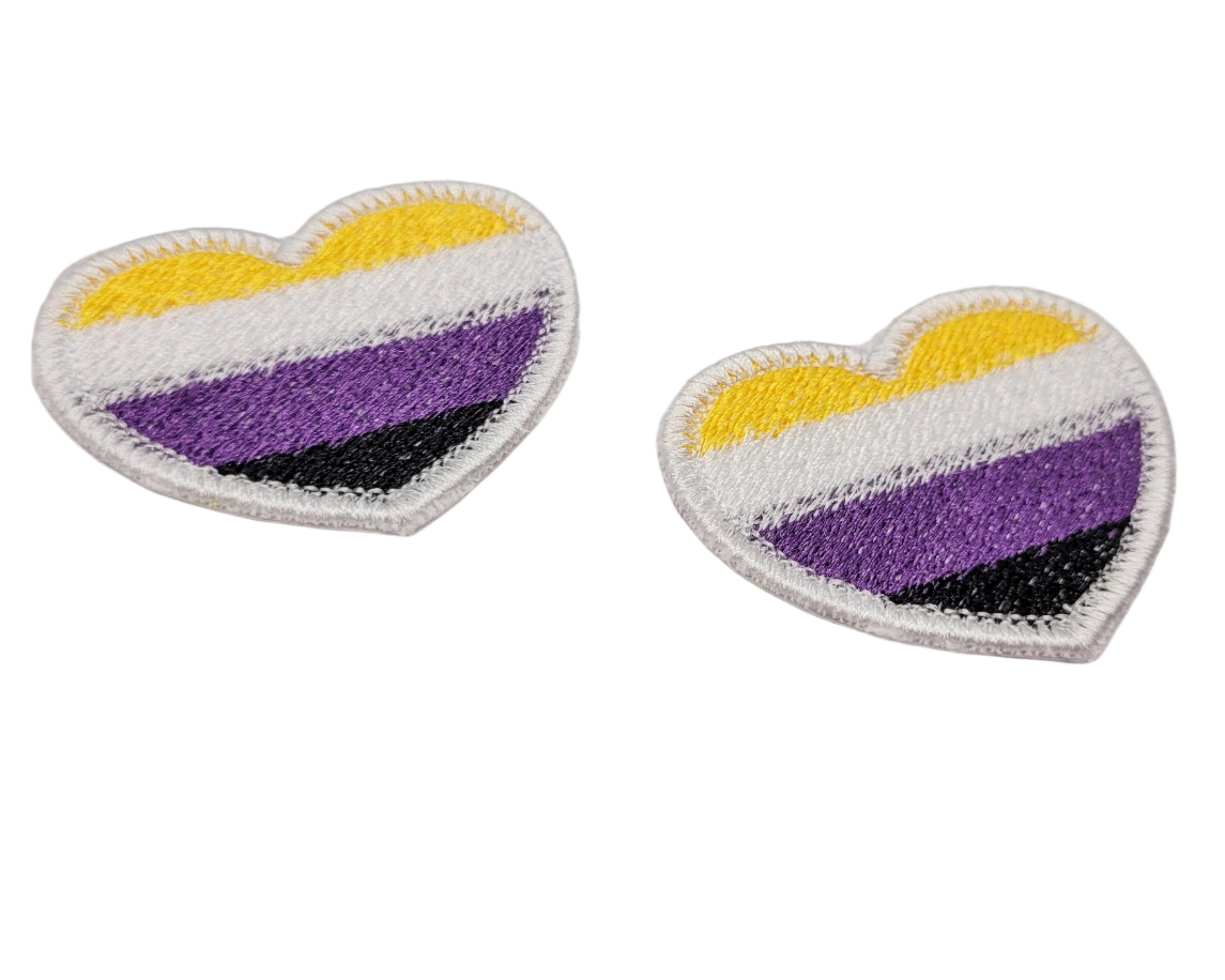Non-Binary Pride Heart Patch