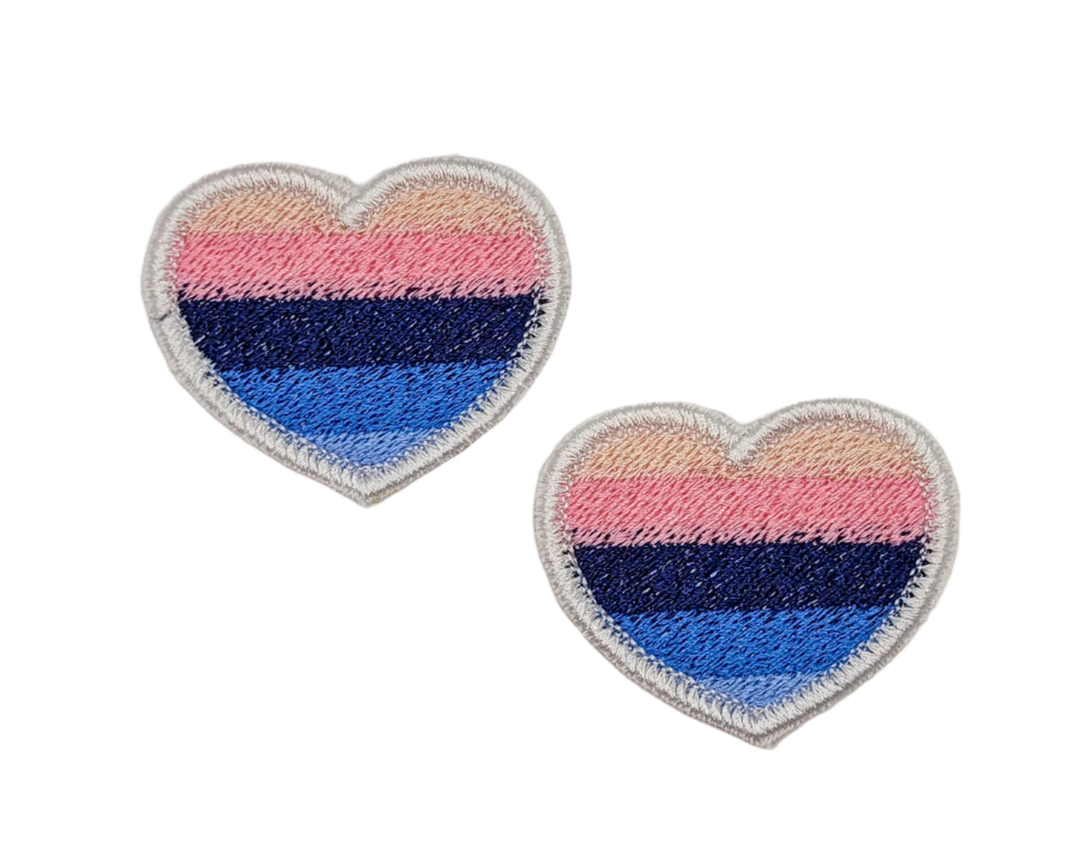 Omnisexual Pride Heart Embroidered Patch
