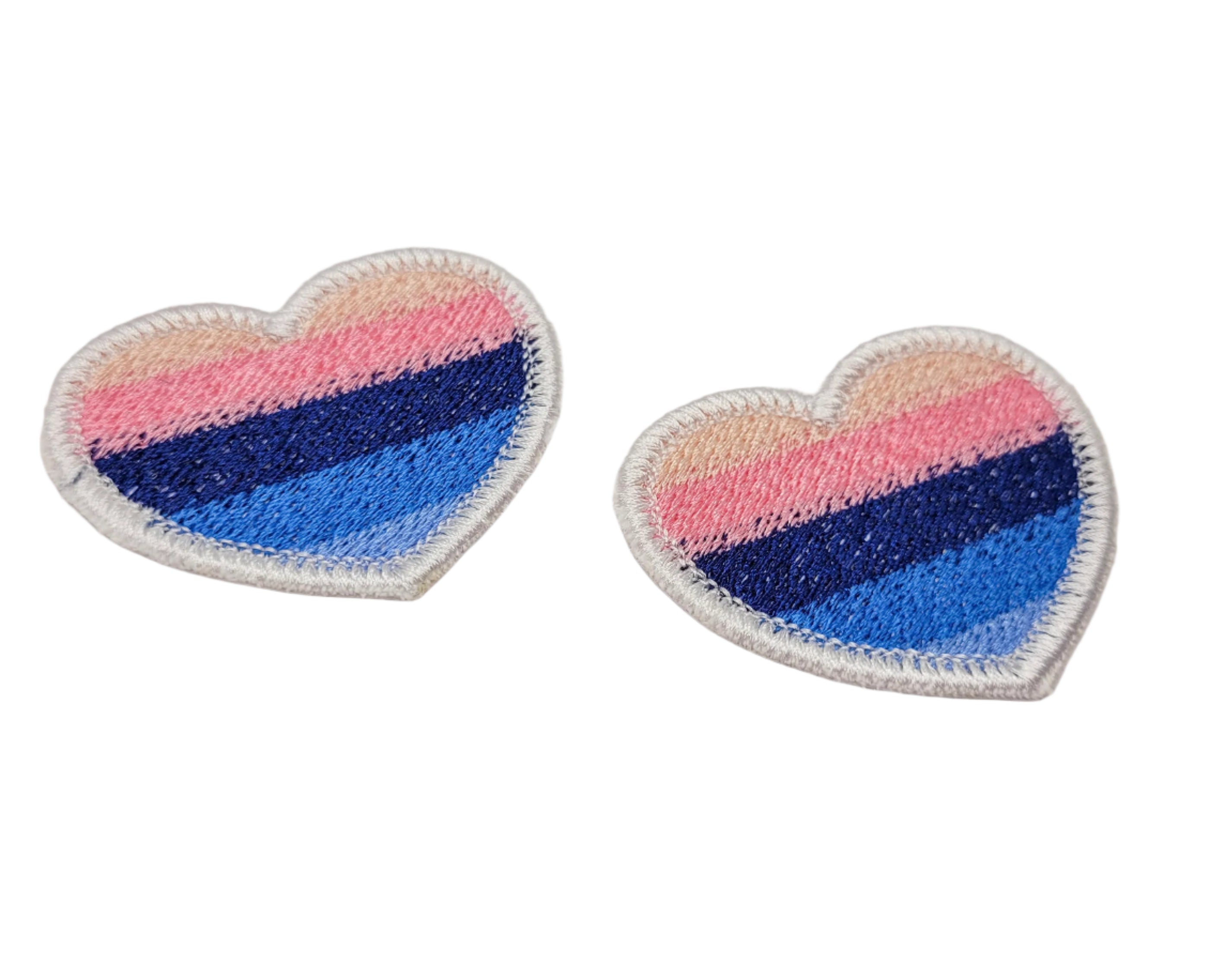 Omnisexual Pride Heart Embroidered Patch