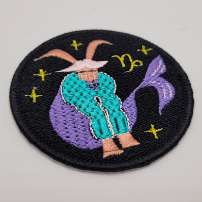 Capricorn Zodiac Embroidered Patch