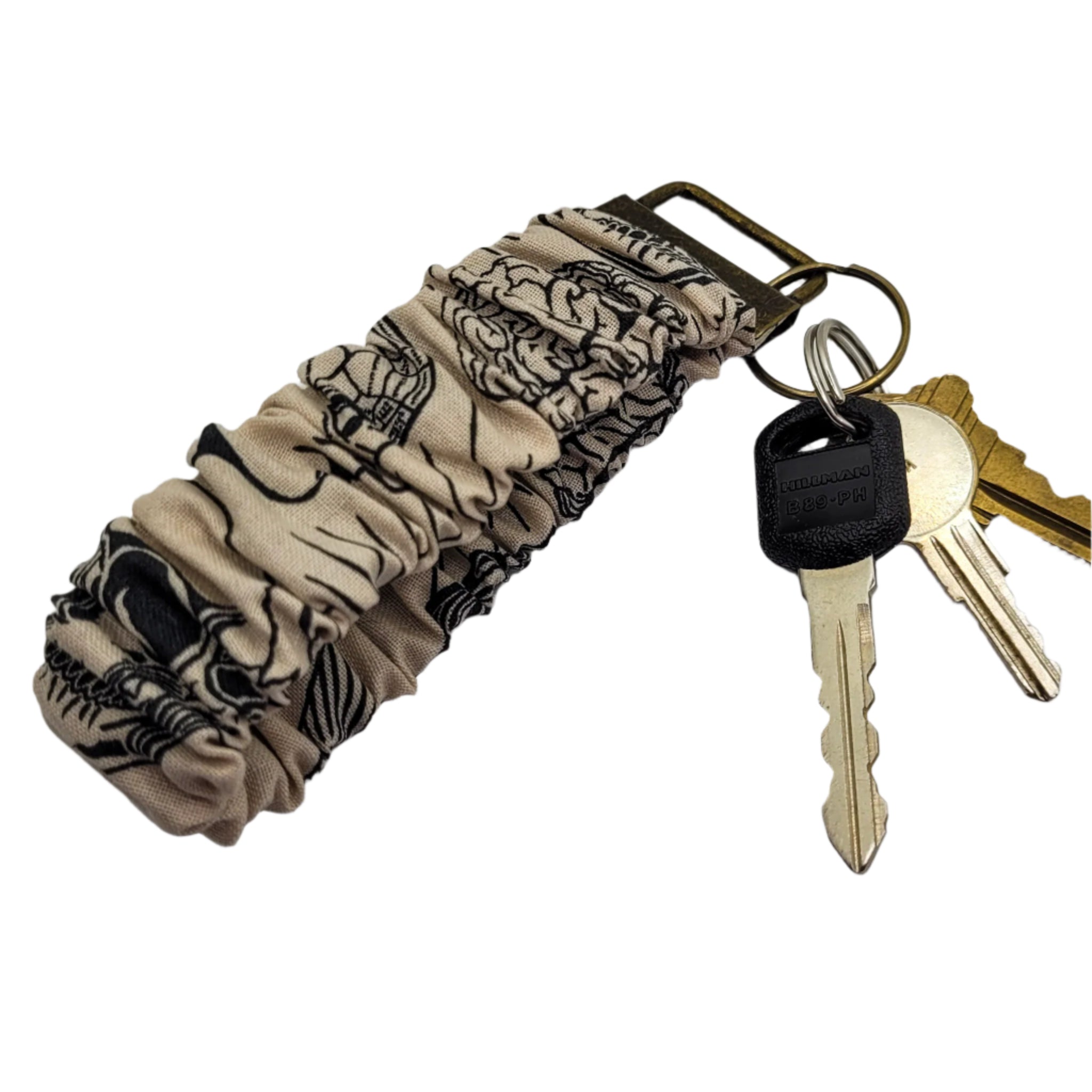 Phrenology Scrunchie Wristlet Keychain