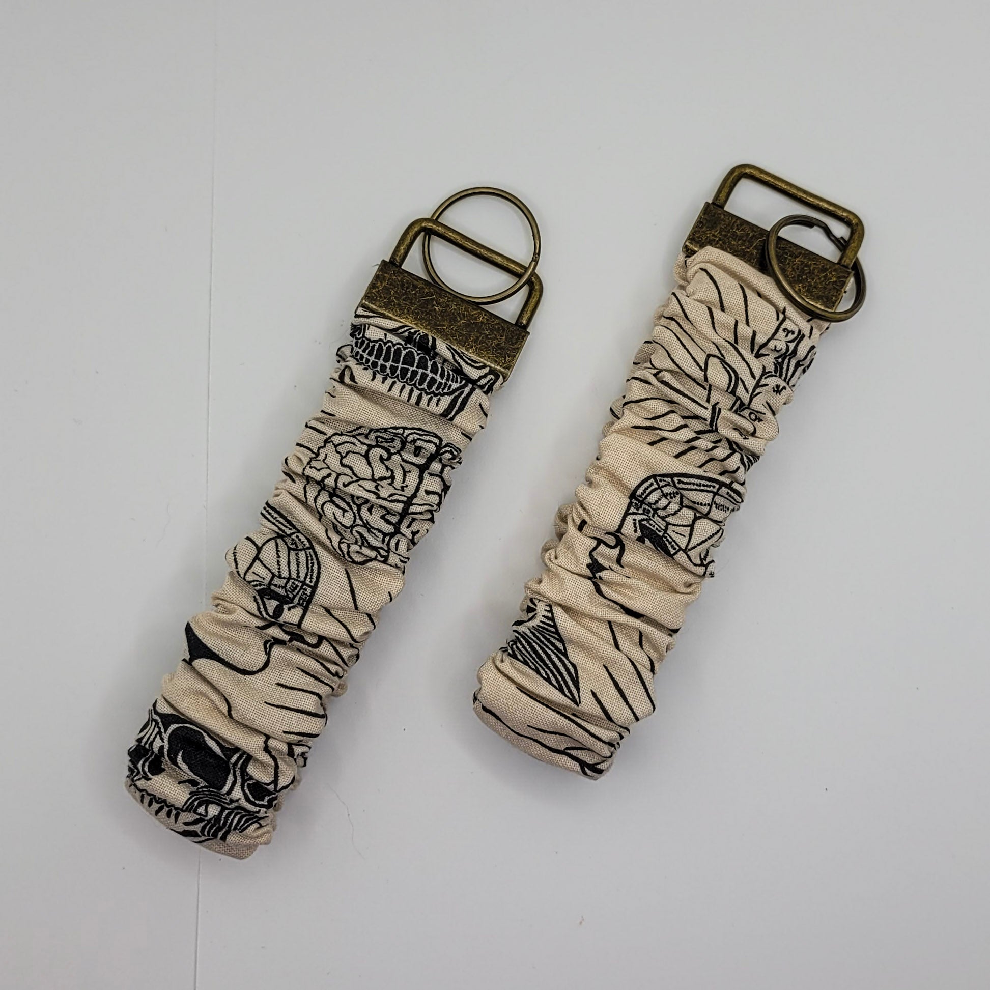 Phrenology Scrunchie Wristlet Keychain