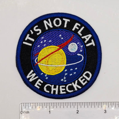 It's Not Flat Embroidered Patch