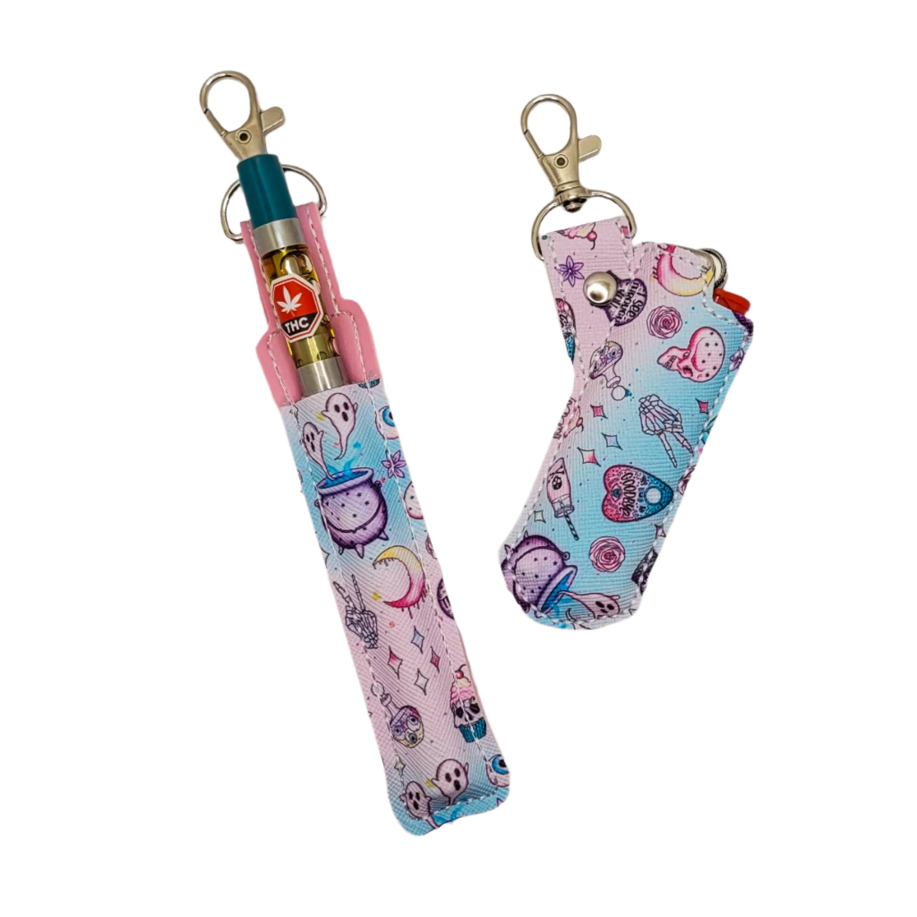 Pastel Goth Pink Pen Holder & Case
