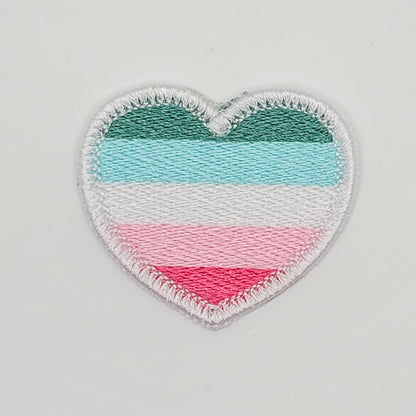 Abrosexual Pride Heart Patch