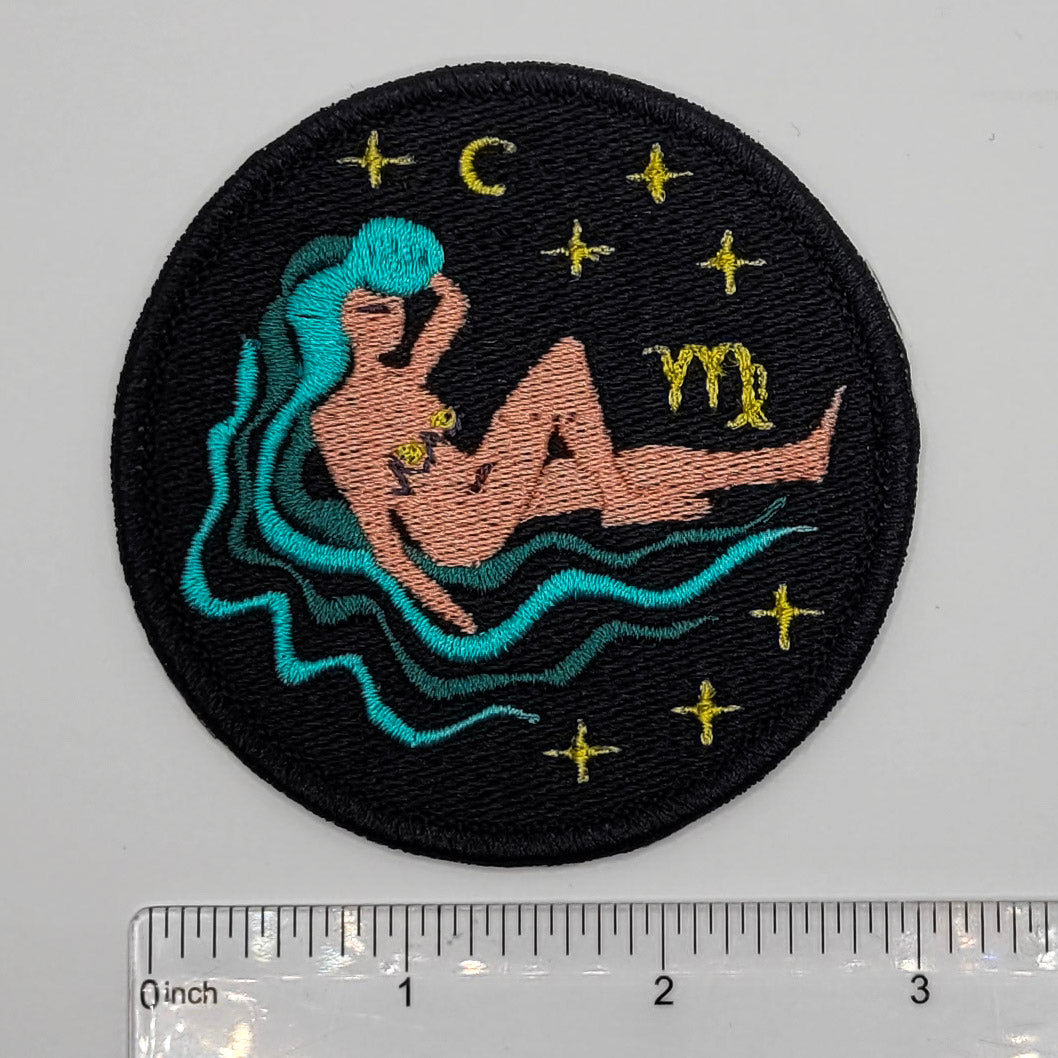 Virgo Zodiac Sign Embroidered Patch