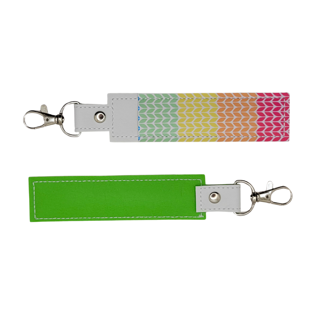 Rainbow Knit Vinyl Pen Case