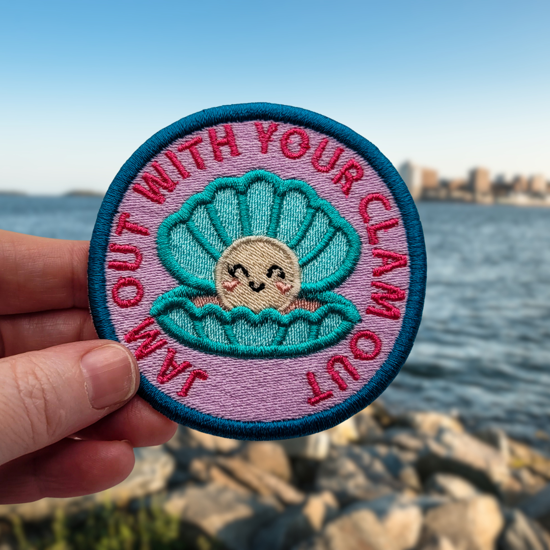 Jam Out With Your Clam Out Embroidered Patch