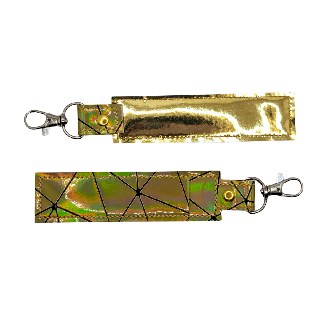 Gold Holographic Vinyl Pen Case