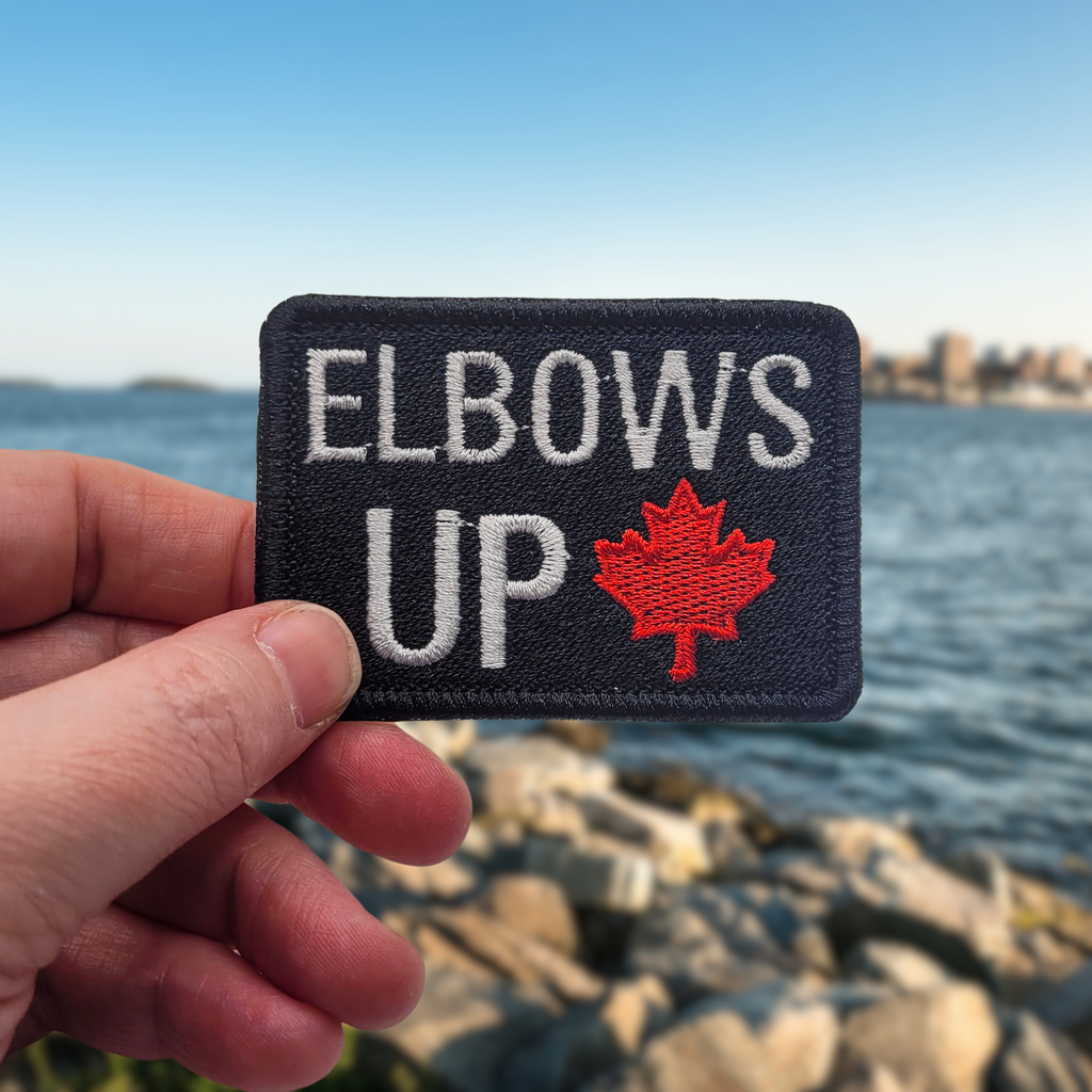 Elbows Up Embroidered Patch