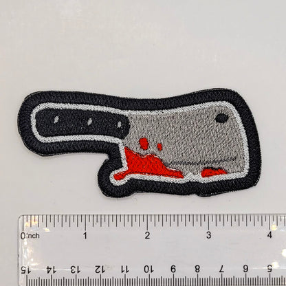 Bloody Cleaver Embroidered Patch