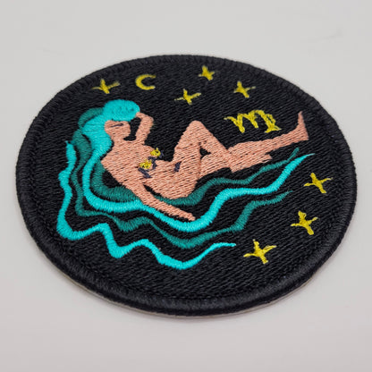 Virgo Zodiac Sign Embroidered Patch