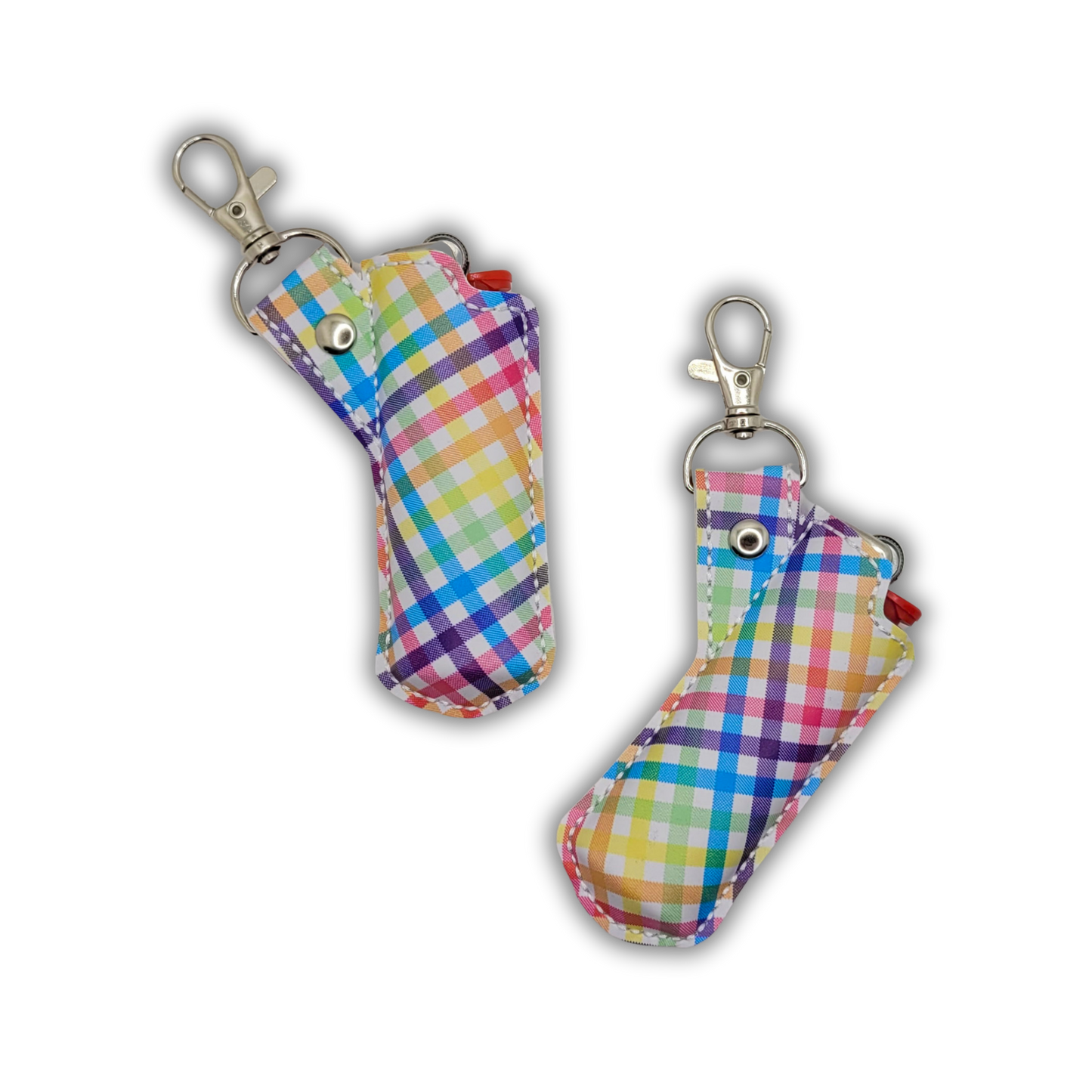 Rainbow Gingham Lighter Case