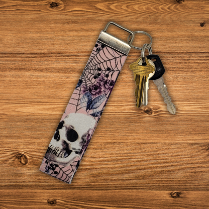 Skull Garden Wristlet Keychain