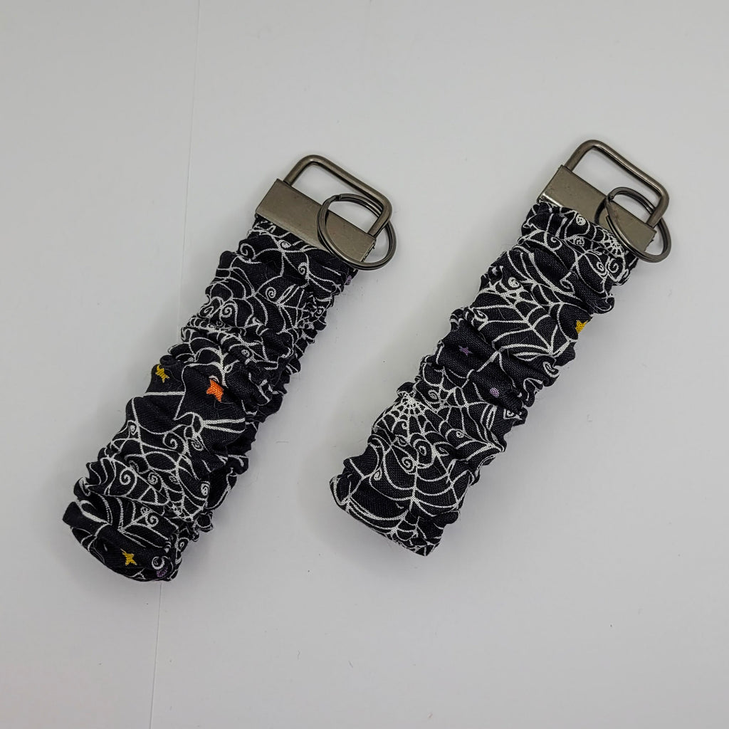 Spiderwebs Scrunchie Wristlet Keychain