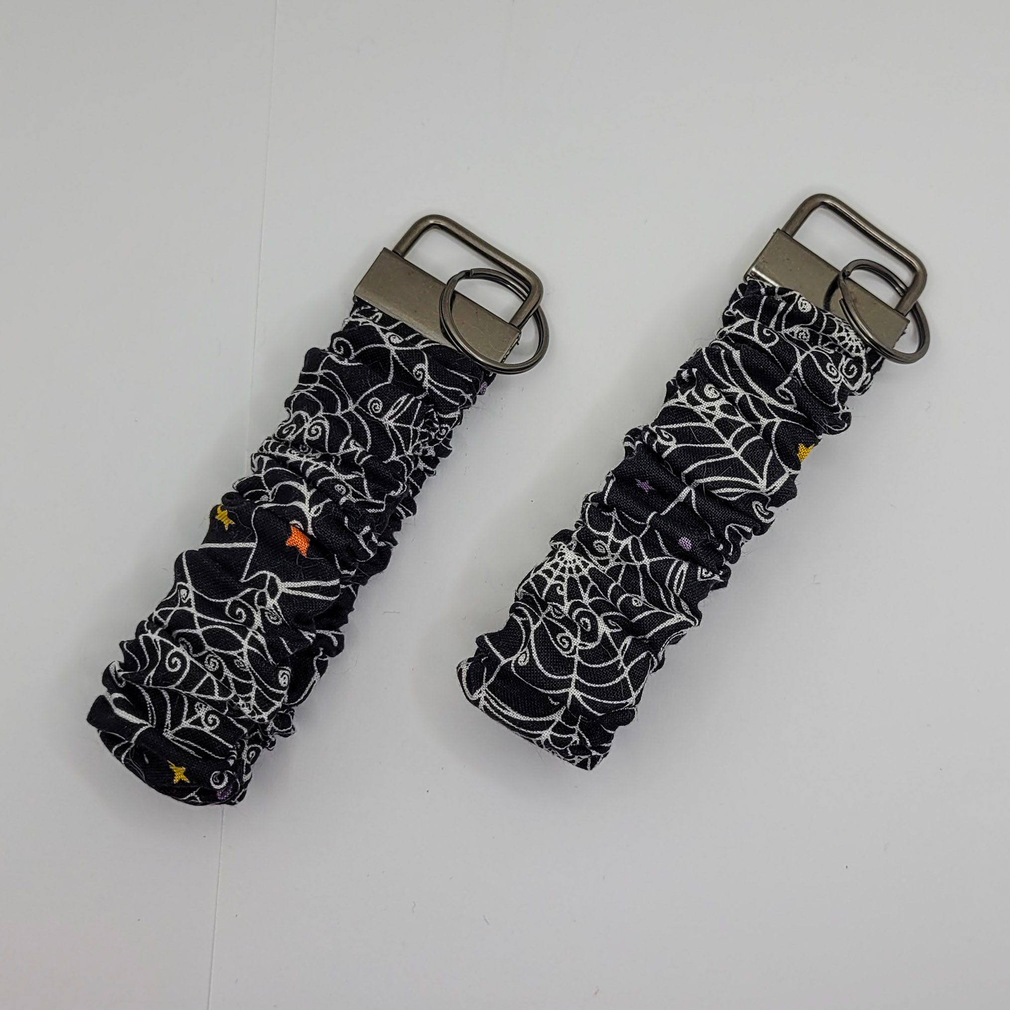 Spiderwebs Scrunchie Wristlet Keychain