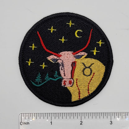 Taurus Zodiac Sign Embroidered Patch